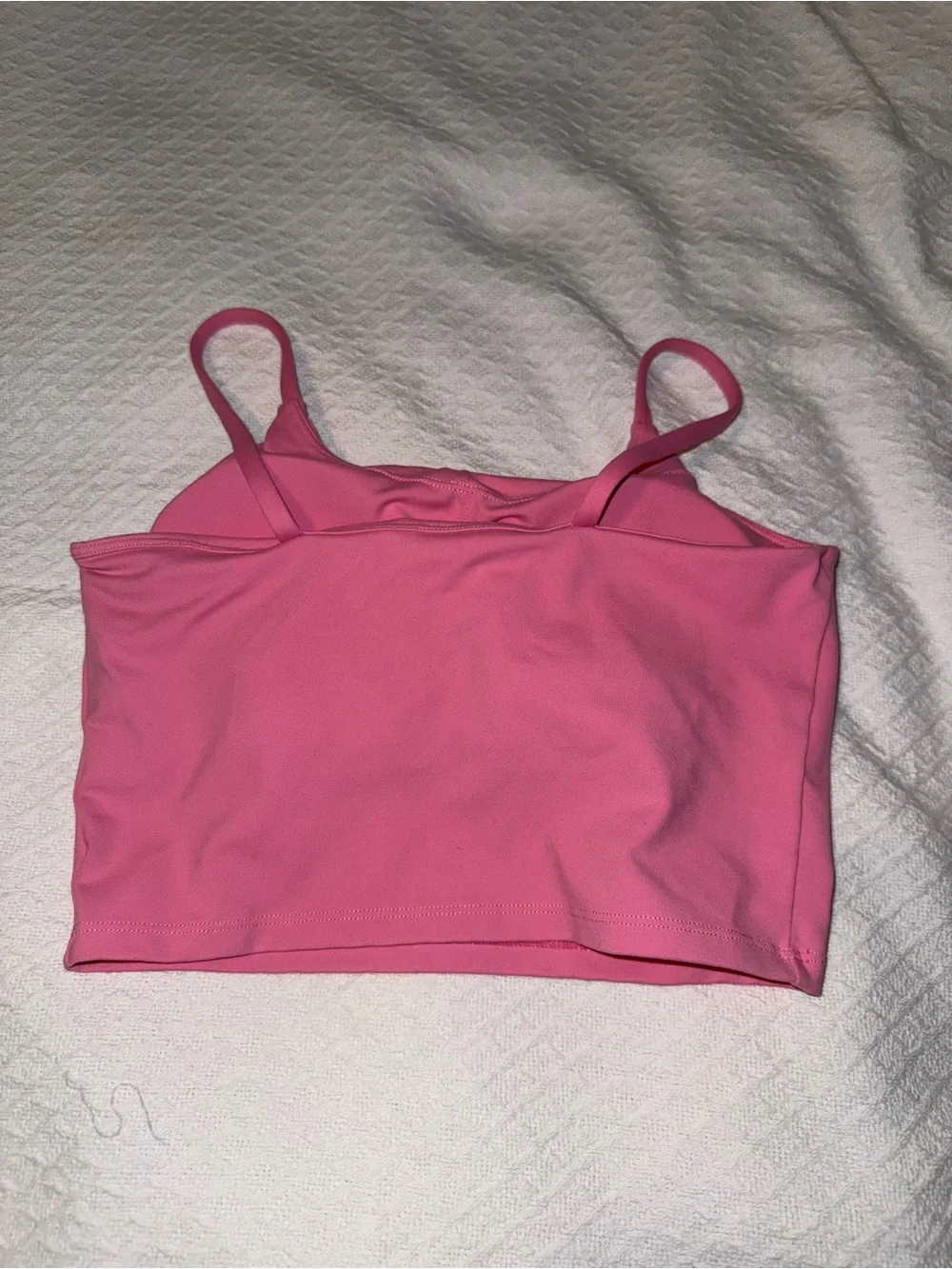 Bright Pink Cropped Cami Sports Bra